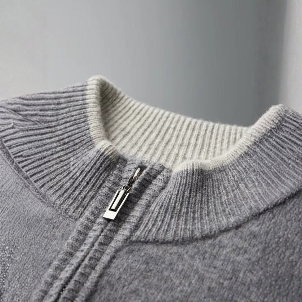 The Bergen Cashmere Zip Knit