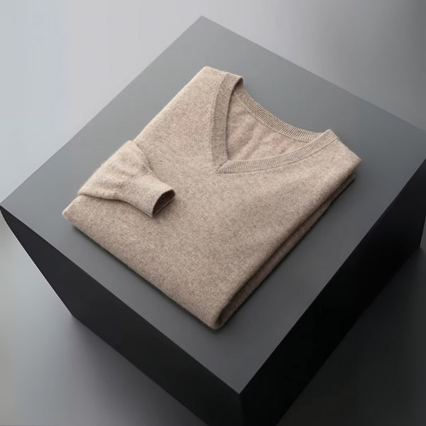The Sorrento Fine Merino V-Neck Sweater