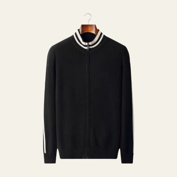 The Lyon Merino Wool Zip Knit