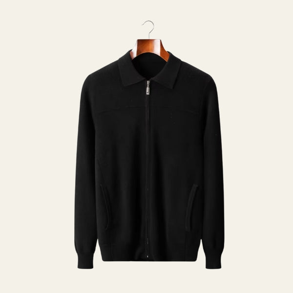 The Garda Merino Wool Zip Knit