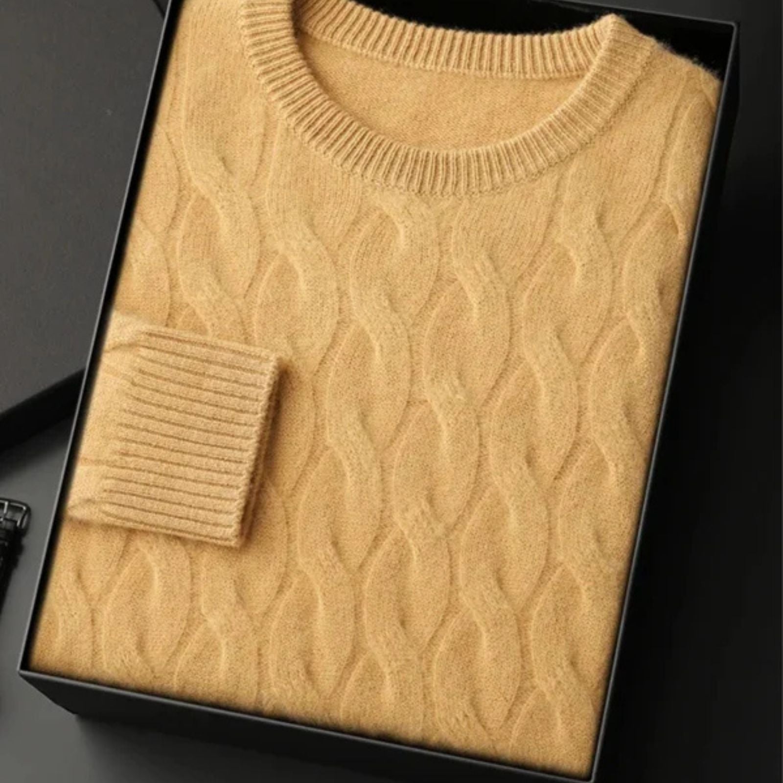 The Zermatt Cashmere Cable Knit Sweater