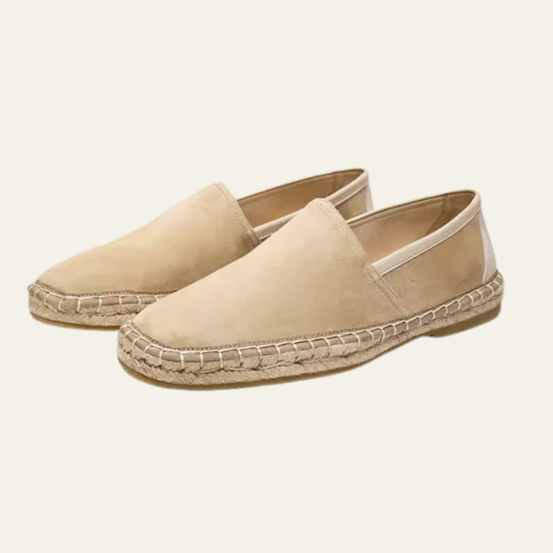 The Positano Sand Suede Espadrille