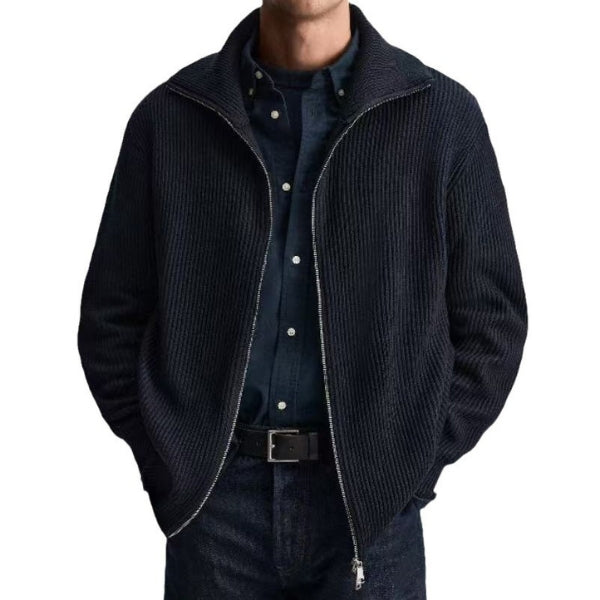 The Parma Ribbed Zip Sweater