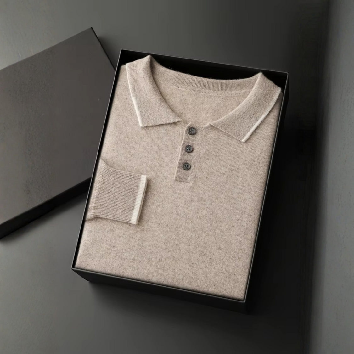 The Positano Cashmere Polo Sweater