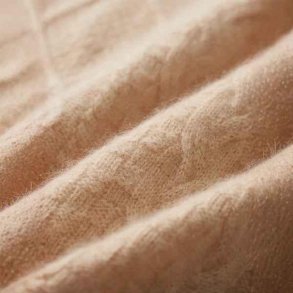 The Taormina Merino Wool Cable Crew