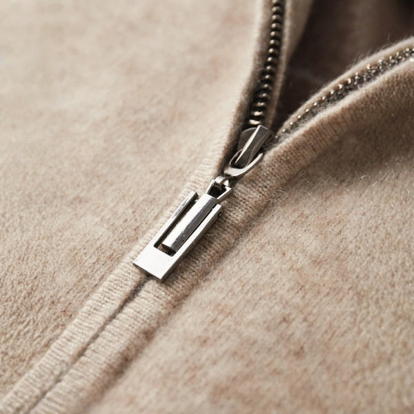 The Lausanne Cashmere Zip Knit
