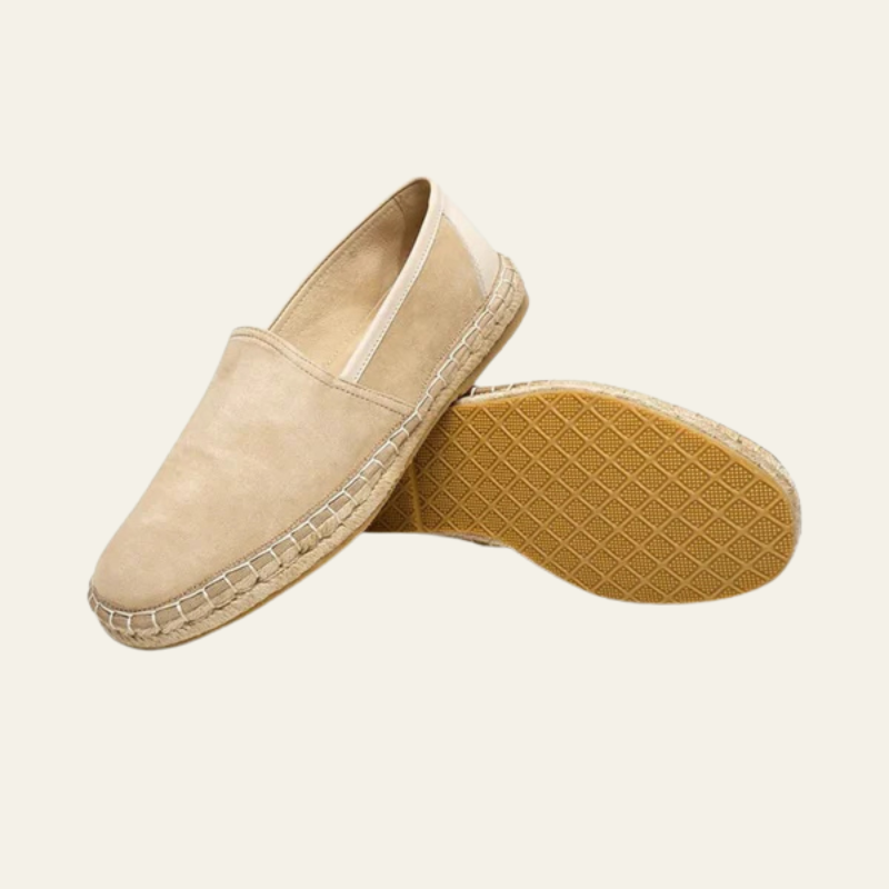 The Positano Sand Suede Espadrille