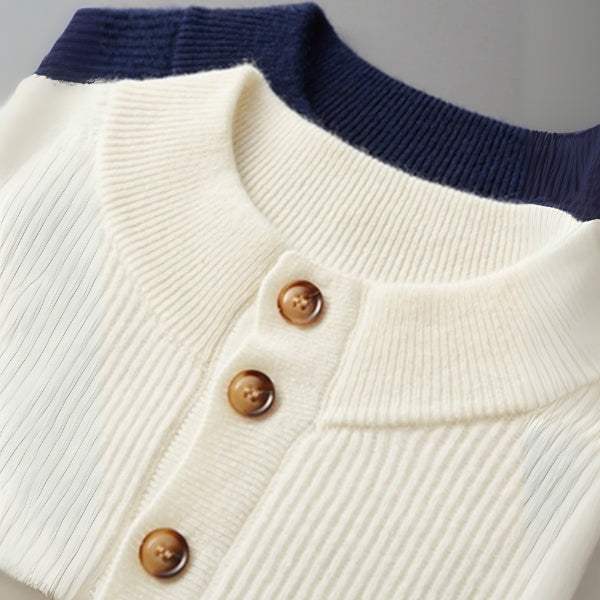 The Arosa Cashmere Button Knit