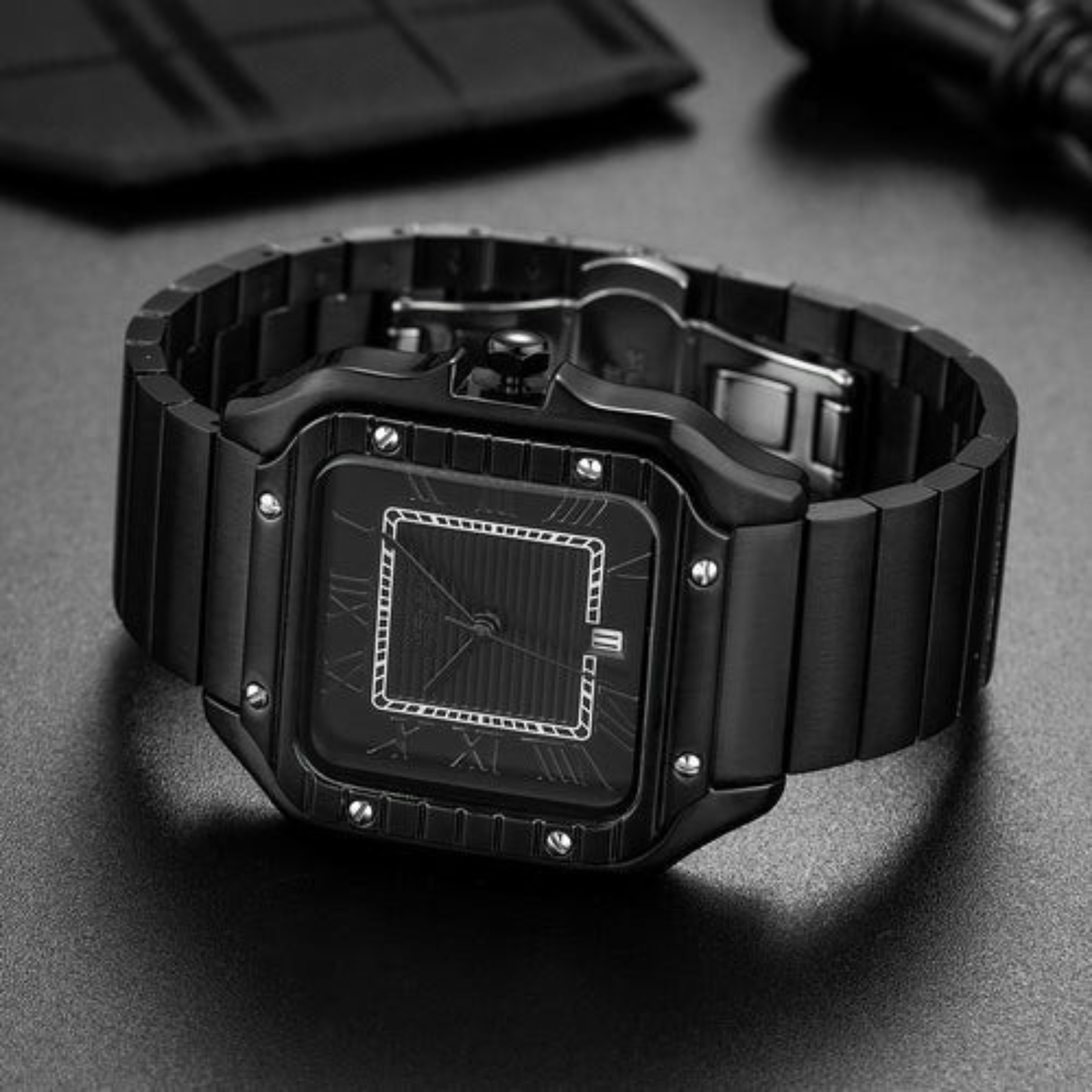 The Seville Stainless Steel Square Watch