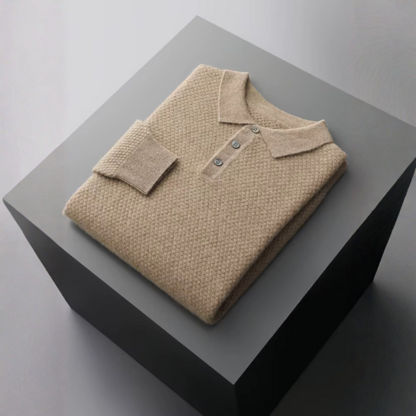 The Zermatt Cashmere Polo Knit