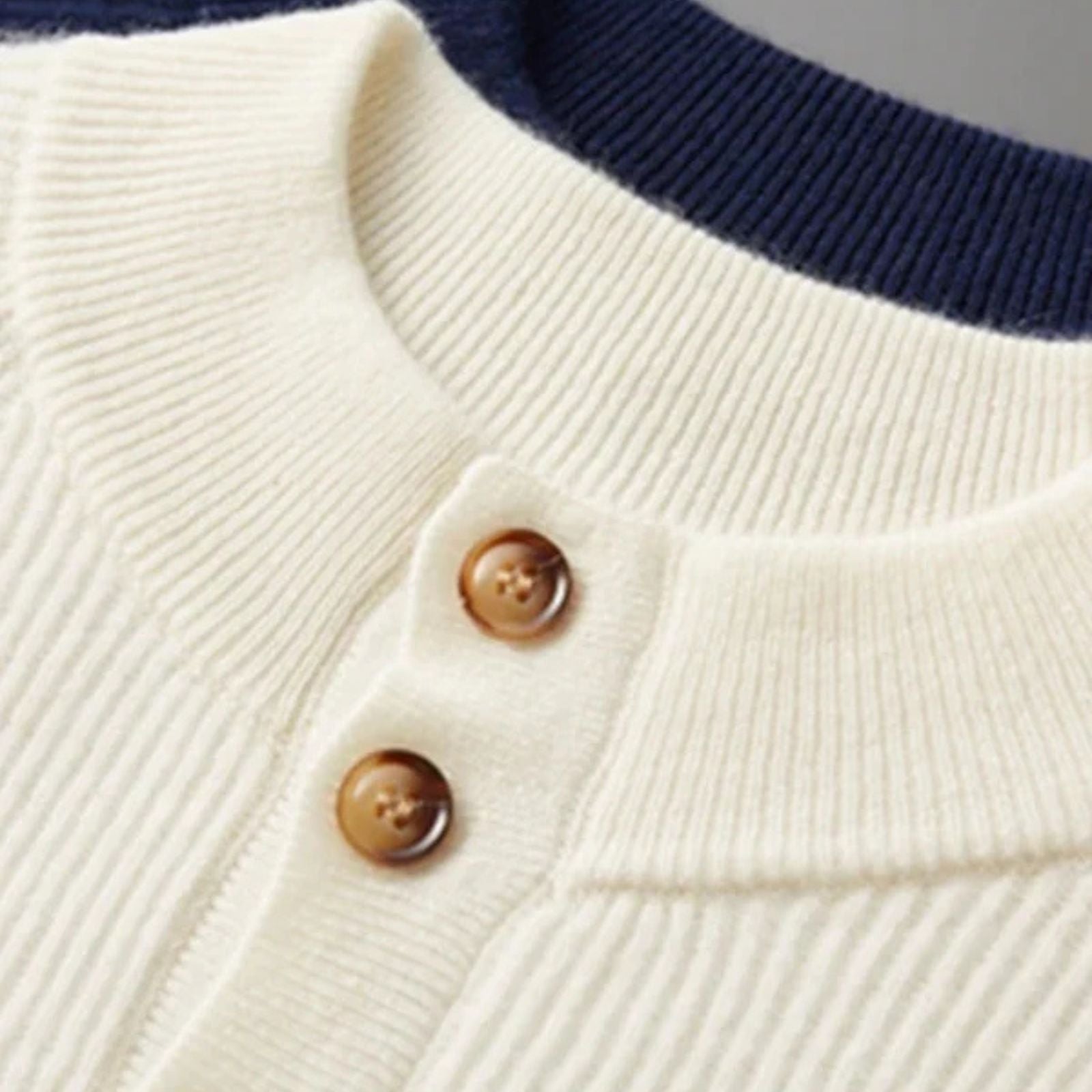 The Lausanne Cashmere Tailored Button Sweater