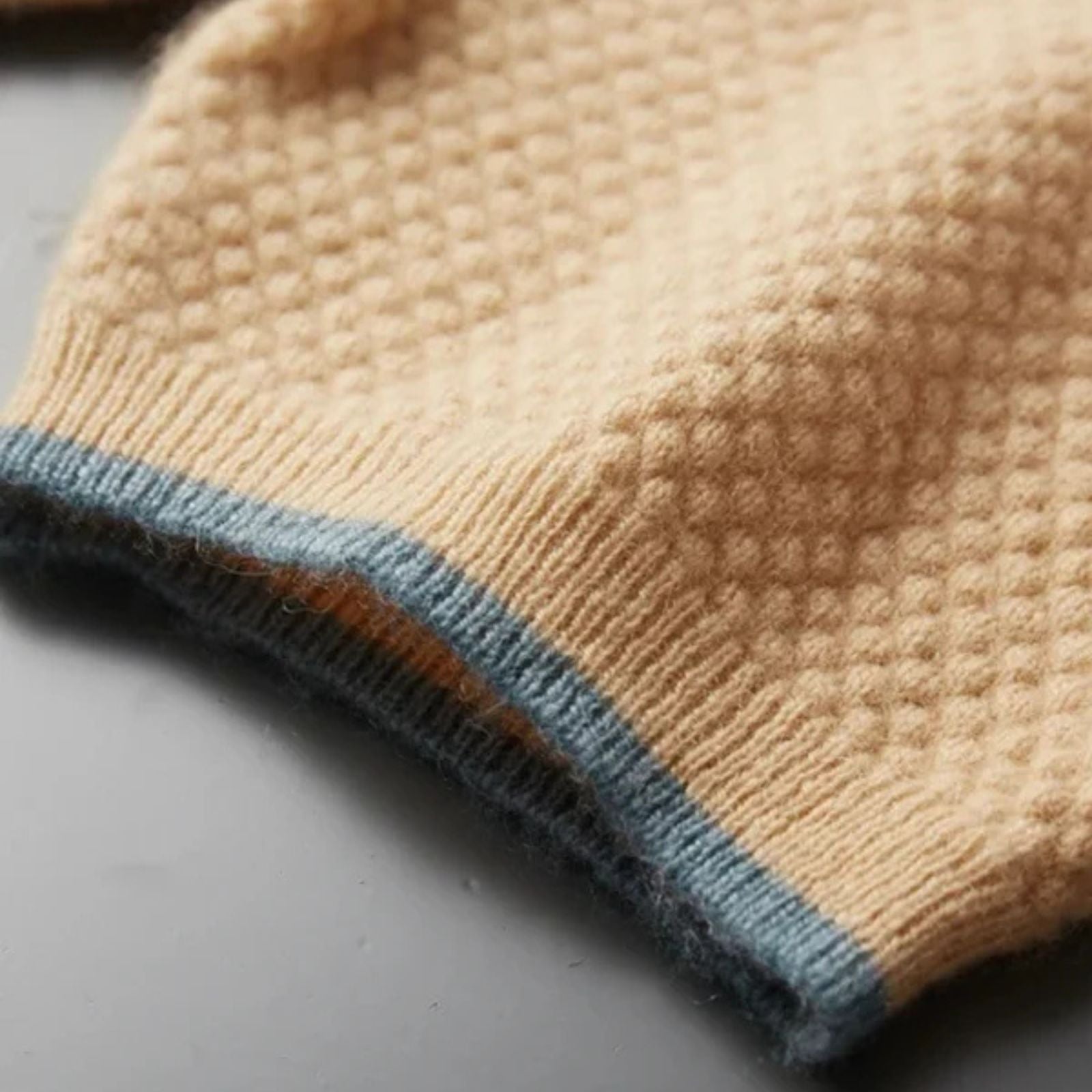 The Ravello Two-Tone Cashmere Polo