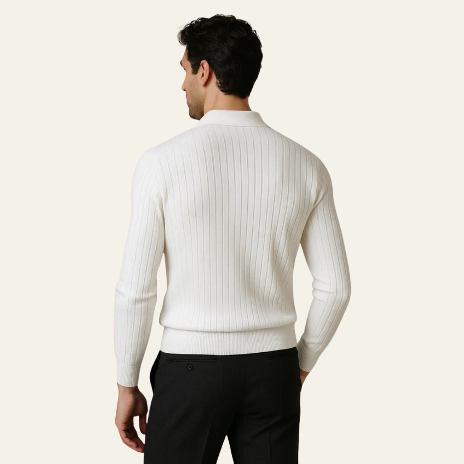 The Oslo Ribbed Knit Polo