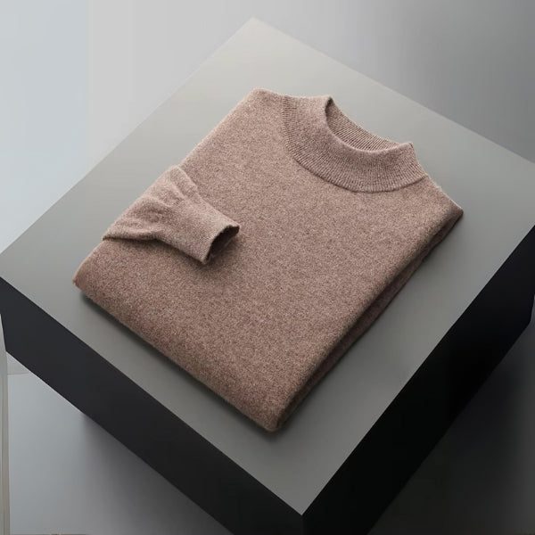 The Lucerne Merino Wool Mock Neck Sweater