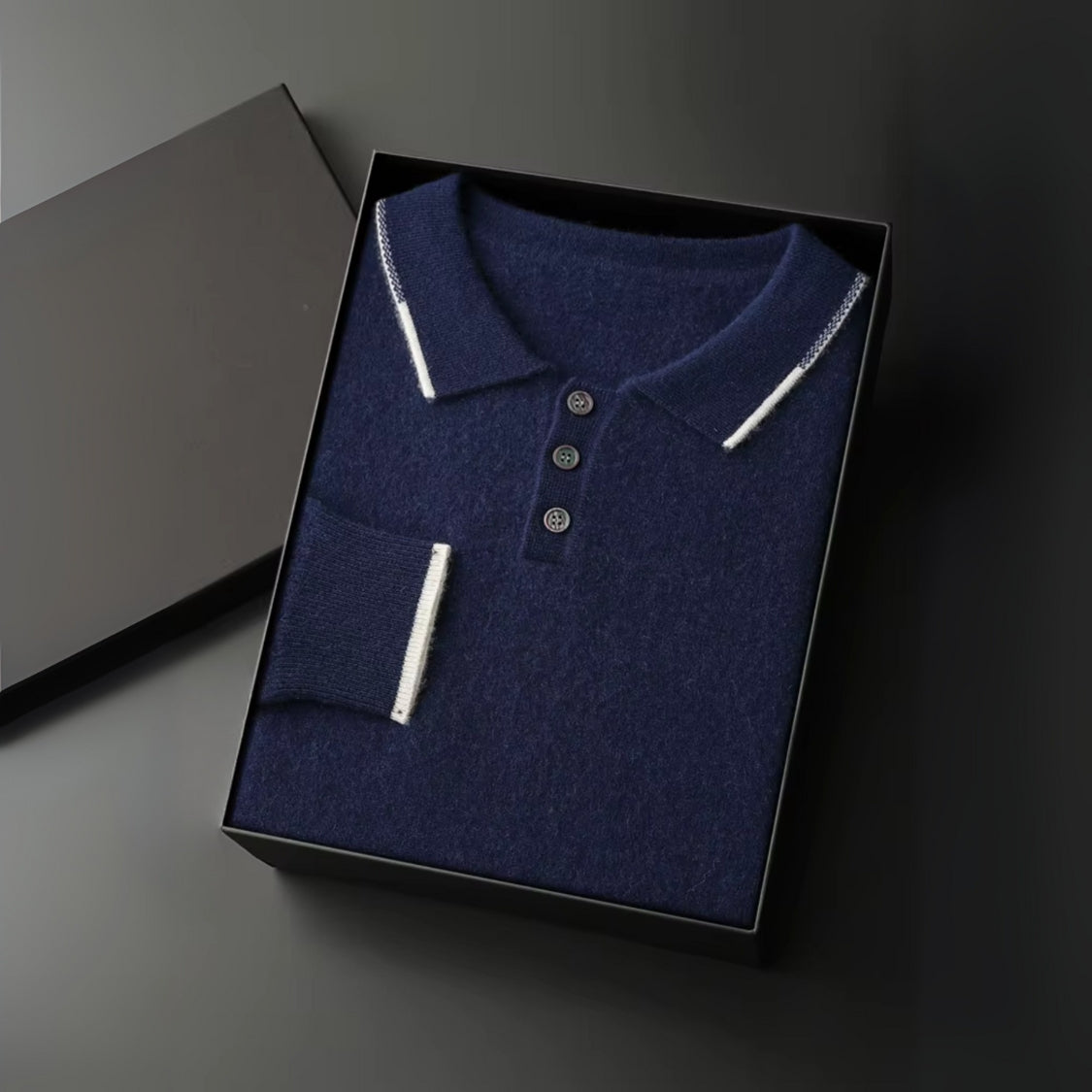 The Positano Cashmere Polo Sweater