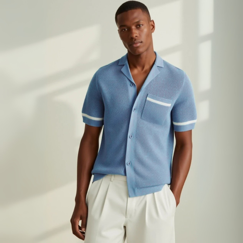 The Positano Textured Knit Shirt