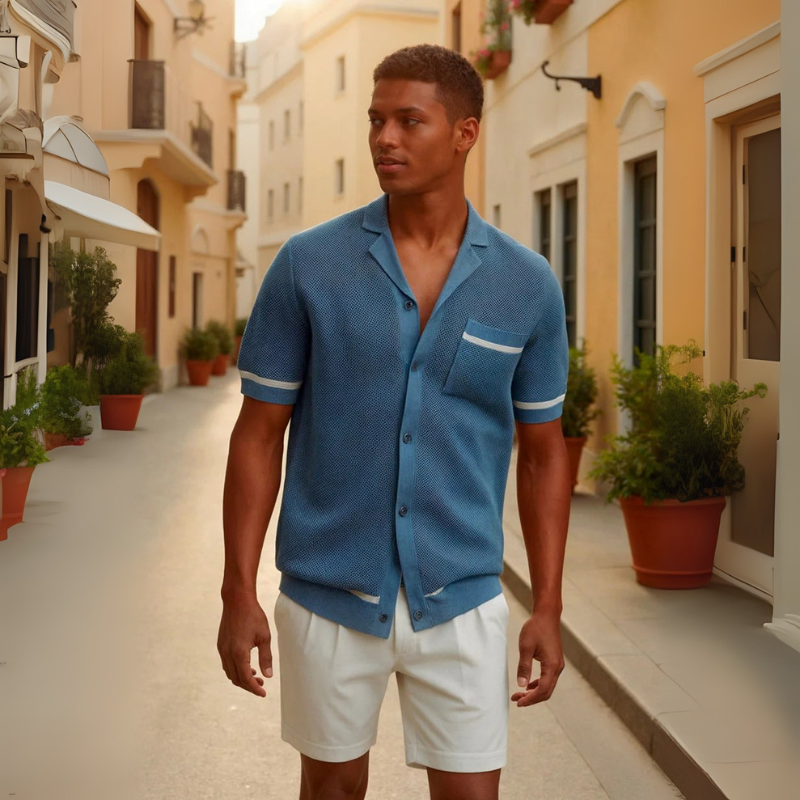 The Positano Textured Knit Shirt