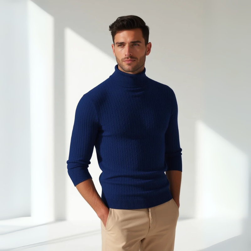 The Lausanne Ribbed Turtleneck