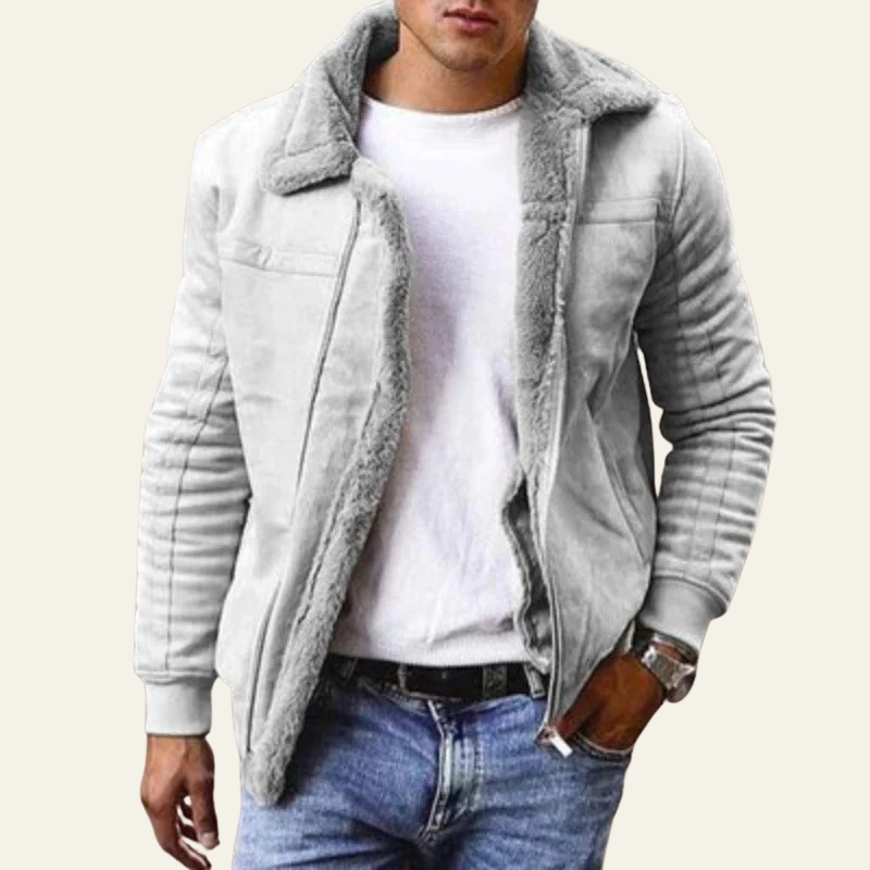 The Arosa Shearling Bomber Jacket