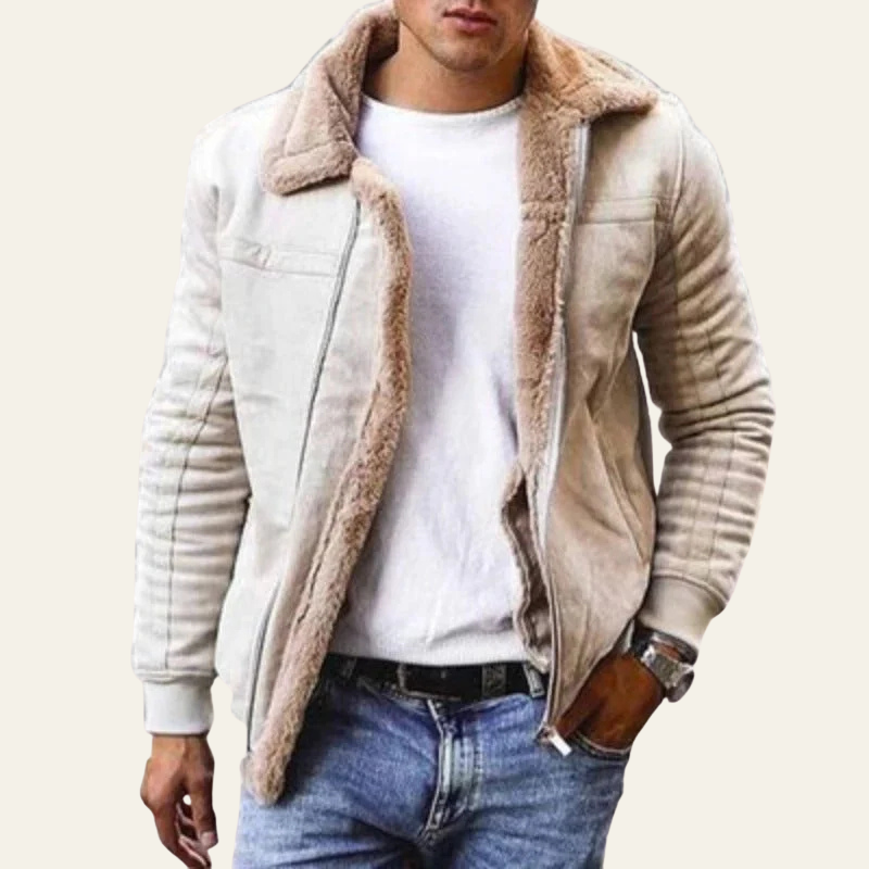 The Arosa Shearling Bomber Jacket