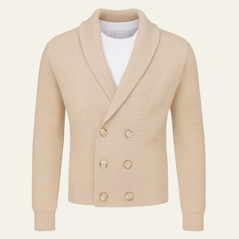 The Cortina Shawl Collar Knit Cardigan