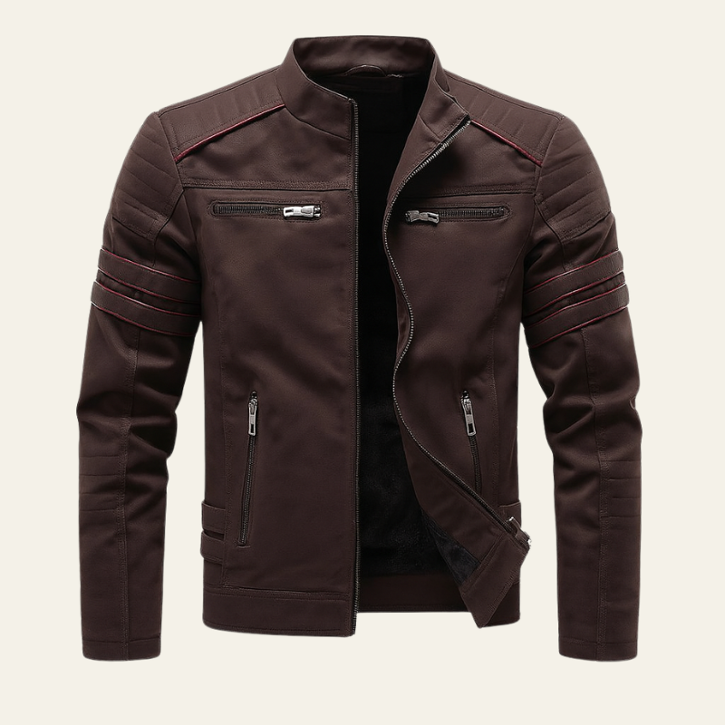 The Cannes Biker Faux Leather Jacket