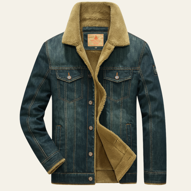 The Vicenza Shearling Denim Jacket