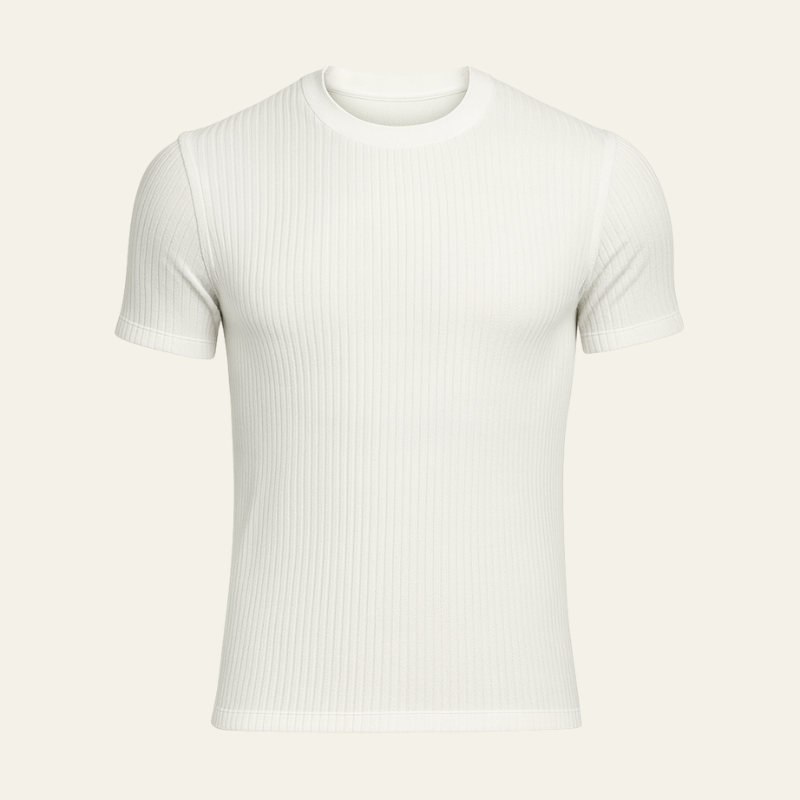 The Positano Ribbed Cotton Tee