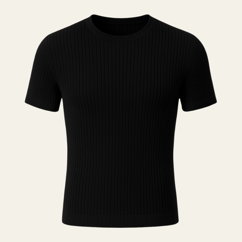 The Parma Ribbed Cotton Tee